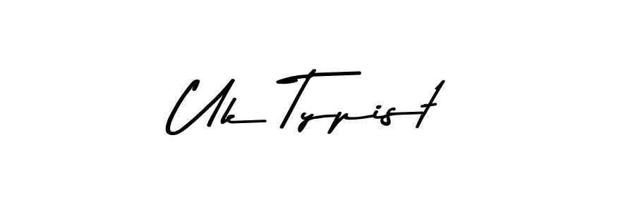 Use a signature maker to create a handwritten signature online. With this signature software, you can design (Asem Kandis PERSONAL USE) your own signature for name Uk Typist. Uk Typist signature style 9 images and pictures png