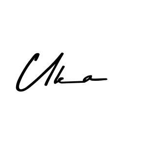 Design your own signature with our free online signature maker. With this signature software, you can create a handwritten (Asem Kandis PERSONAL USE) signature for name Uka. Uka signature style 9 images and pictures png