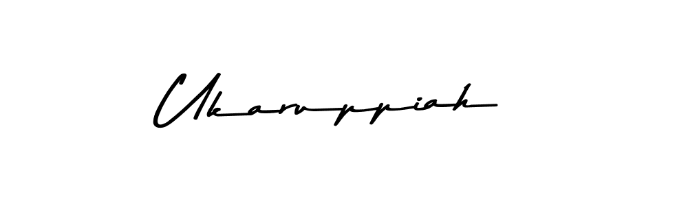 How to make Ukaruppiah signature? Asem Kandis PERSONAL USE is a professional autograph style. Create handwritten signature for Ukaruppiah name. Ukaruppiah signature style 9 images and pictures png