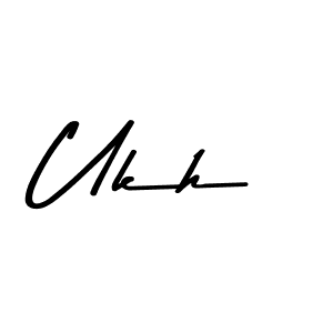 Ukh stylish signature style. Best Handwritten Sign (Asem Kandis PERSONAL USE) for my name. Handwritten Signature Collection Ideas for my name Ukh. Ukh signature style 9 images and pictures png