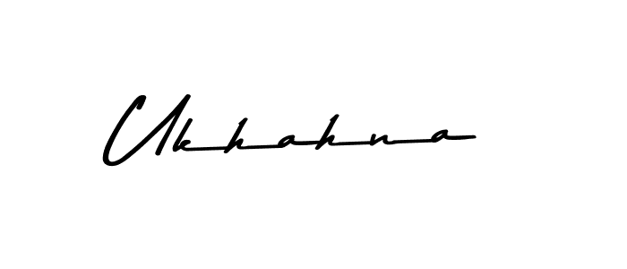 You should practise on your own different ways (Asem Kandis PERSONAL USE) to write your name (Ukhahna) in signature. don't let someone else do it for you. Ukhahna signature style 9 images and pictures png
