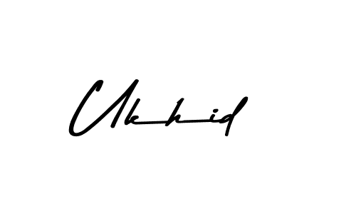 It looks lik you need a new signature style for name Ukhid. Design unique handwritten (Asem Kandis PERSONAL USE) signature with our free signature maker in just a few clicks. Ukhid signature style 9 images and pictures png