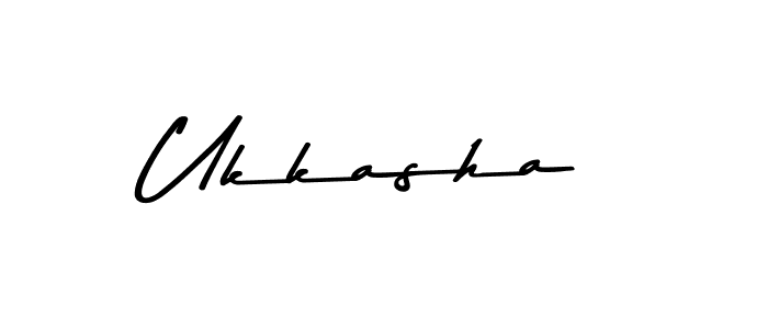 Make a beautiful signature design for name Ukkasha. Use this online signature maker to create a handwritten signature for free. Ukkasha signature style 9 images and pictures png