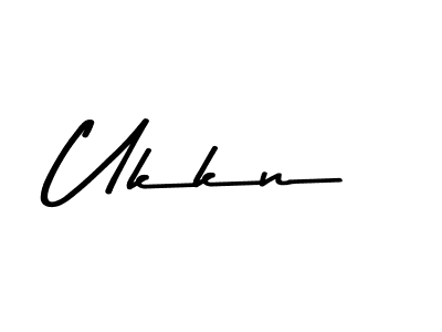 Create a beautiful signature design for name Ukkn. With this signature (Asem Kandis PERSONAL USE) fonts, you can make a handwritten signature for free. Ukkn signature style 9 images and pictures png