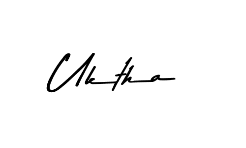 You should practise on your own different ways (Asem Kandis PERSONAL USE) to write your name (Uktha) in signature. don't let someone else do it for you. Uktha signature style 9 images and pictures png