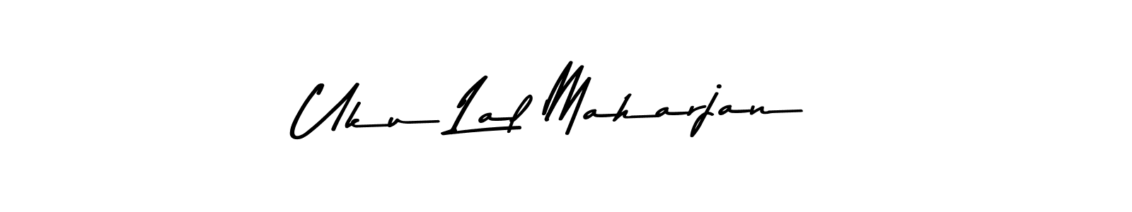 Make a beautiful signature design for name Uku Lal Maharjan. With this signature (Asem Kandis PERSONAL USE) style, you can create a handwritten signature for free. Uku Lal Maharjan signature style 9 images and pictures png