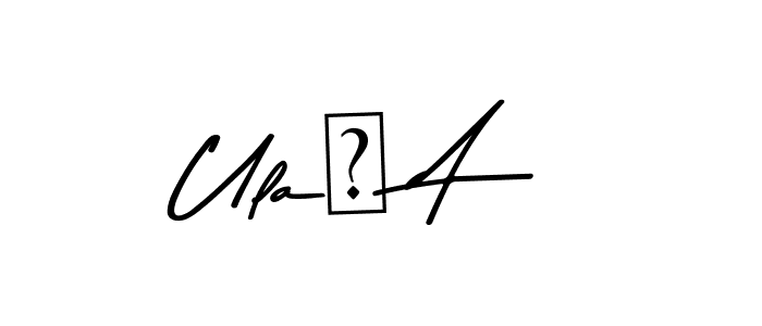 if you are searching for the best signature style for your name Ulaş A. so please give up your signature search. here we have designed multiple signature styles  using Asem Kandis PERSONAL USE. Ulaş A signature style 9 images and pictures png