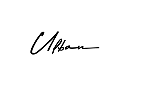 Ulban stylish signature style. Best Handwritten Sign (Asem Kandis PERSONAL USE) for my name. Handwritten Signature Collection Ideas for my name Ulban. Ulban signature style 9 images and pictures png