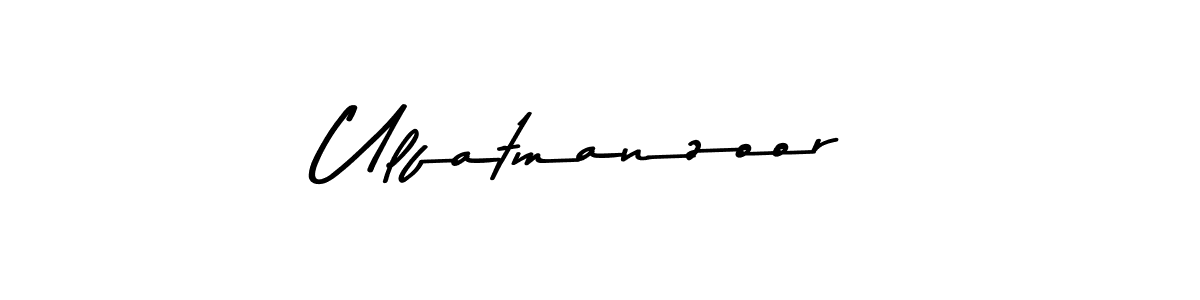 Make a beautiful signature design for name Ulfatmanzoor. With this signature (Asem Kandis PERSONAL USE) style, you can create a handwritten signature for free. Ulfatmanzoor signature style 9 images and pictures png