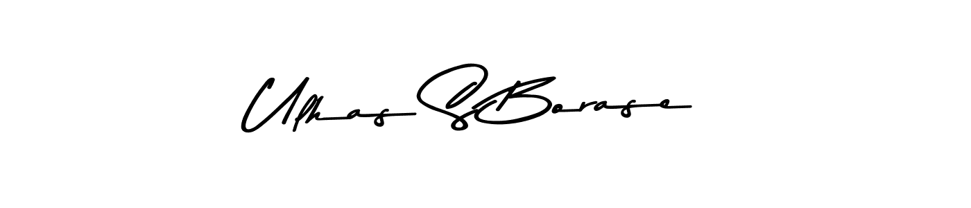 The best way (Asem Kandis PERSONAL USE) to make a short signature is to pick only two or three words in your name. The name Ulhas S Borase include a total of six letters. For converting this name. Ulhas S Borase signature style 9 images and pictures png