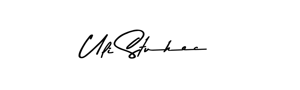 Also You can easily find your signature by using the search form. We will create Uli Stuhec name handwritten signature images for you free of cost using Asem Kandis PERSONAL USE sign style. Uli Stuhec signature style 9 images and pictures png