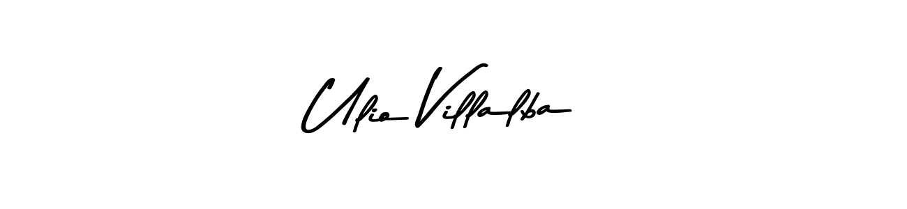 You should practise on your own different ways (Asem Kandis PERSONAL USE) to write your name (Ulio Villalba) in signature. don't let someone else do it for you. Ulio Villalba signature style 9 images and pictures png