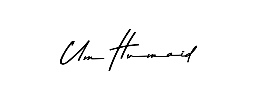 Create a beautiful signature design for name Um Humaid. With this signature (Asem Kandis PERSONAL USE) fonts, you can make a handwritten signature for free. Um Humaid signature style 9 images and pictures png