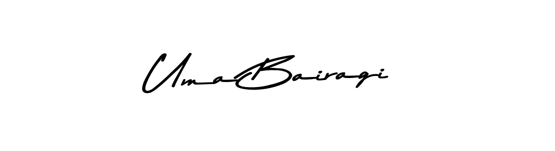 How to make Uma Bairagi name signature. Use Asem Kandis PERSONAL USE style for creating short signs online. This is the latest handwritten sign. Uma Bairagi signature style 9 images and pictures png