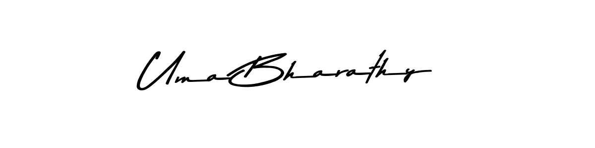 Use a signature maker to create a handwritten signature online. With this signature software, you can design (Asem Kandis PERSONAL USE) your own signature for name Uma Bharathy. Uma Bharathy signature style 9 images and pictures png