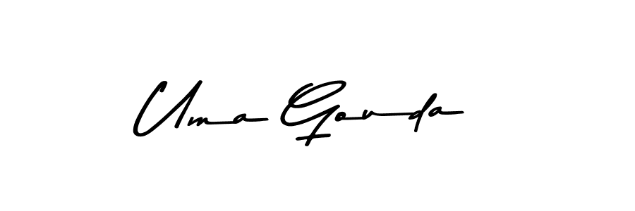 Make a beautiful signature design for name Uma Gouda. Use this online signature maker to create a handwritten signature for free. Uma Gouda signature style 9 images and pictures png