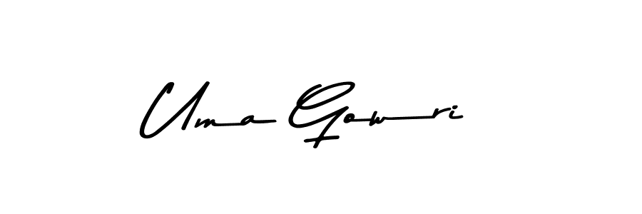 Design your own signature with our free online signature maker. With this signature software, you can create a handwritten (Asem Kandis PERSONAL USE) signature for name Uma Gowri. Uma Gowri signature style 9 images and pictures png