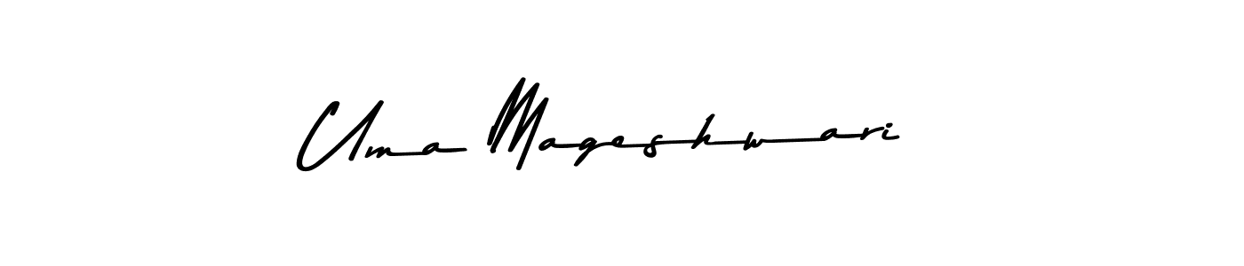 Make a beautiful signature design for name Uma Mageshwari. With this signature (Asem Kandis PERSONAL USE) style, you can create a handwritten signature for free. Uma Mageshwari signature style 9 images and pictures png