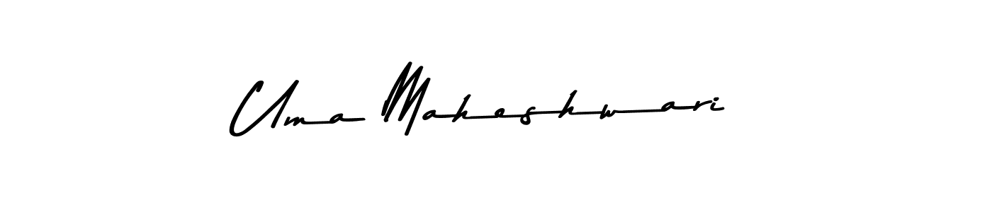 Create a beautiful signature design for name Uma Maheshwari. With this signature (Asem Kandis PERSONAL USE) fonts, you can make a handwritten signature for free. Uma Maheshwari signature style 9 images and pictures png