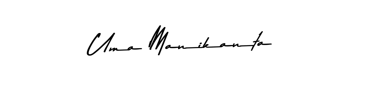 Make a beautiful signature design for name Uma Manikanta. With this signature (Asem Kandis PERSONAL USE) style, you can create a handwritten signature for free. Uma Manikanta signature style 9 images and pictures png