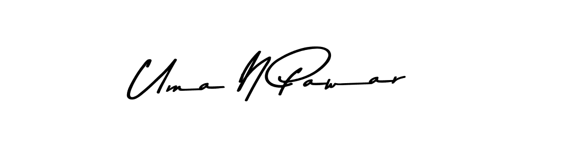 Also we have Uma N Pawar name is the best signature style. Create professional handwritten signature collection using Asem Kandis PERSONAL USE autograph style. Uma N Pawar signature style 9 images and pictures png