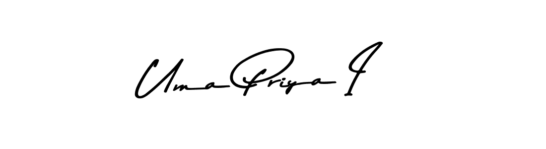 Create a beautiful signature design for name Uma Priya I. With this signature (Asem Kandis PERSONAL USE) fonts, you can make a handwritten signature for free. Uma Priya I signature style 9 images and pictures png
