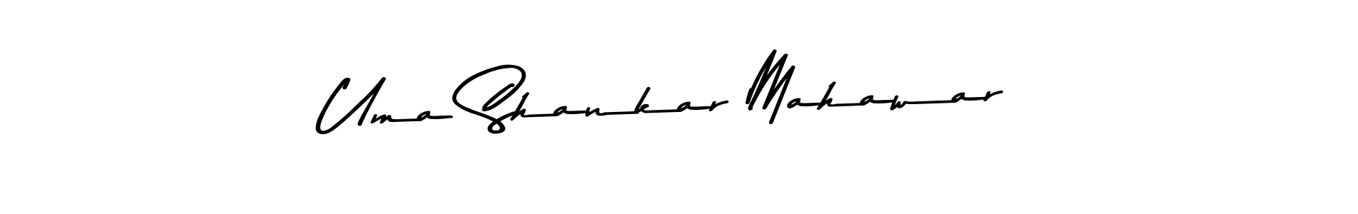 The best way (Asem Kandis PERSONAL USE) to make a short signature is to pick only two or three words in your name. The name Uma Shankar Mahawar include a total of six letters. For converting this name. Uma Shankar Mahawar signature style 9 images and pictures png