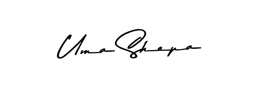 Here are the top 10 professional signature styles for the name Uma Shepa. These are the best autograph styles you can use for your name. Uma Shepa signature style 9 images and pictures png
