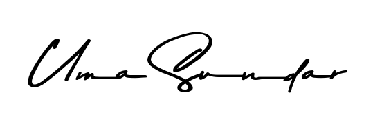 A dynamic signature style for Uma Sundar using Asem Kandis PERSONAL USE script. Designed to look authentic, handwritten, and professional. Uma Sundar signature style 9 images and pictures png