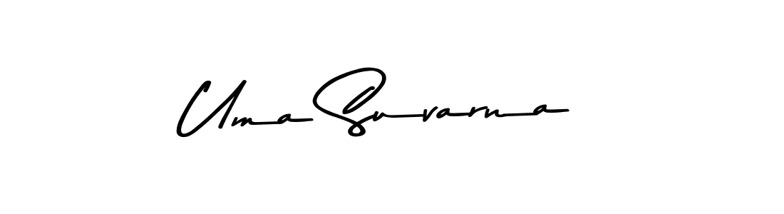 The best way (Asem Kandis PERSONAL USE) to make a short signature is to pick only two or three words in your name. The name Uma Suvarna include a total of six letters. For converting this name. Uma Suvarna signature style 9 images and pictures png