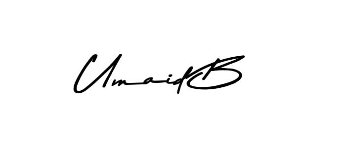 Umaid B stylish signature style. Best Handwritten Sign (Asem Kandis PERSONAL USE) for my name. Handwritten Signature Collection Ideas for my name Umaid B. Umaid B signature style 9 images and pictures png