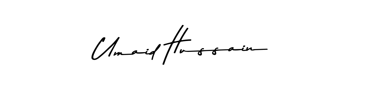 Umaid Hussain stylish signature style. Best Handwritten Sign (Asem Kandis PERSONAL USE) for my name. Handwritten Signature Collection Ideas for my name Umaid Hussain. Umaid Hussain signature style 9 images and pictures png