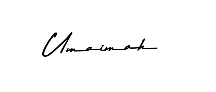 How to make Umaimah name signature. Use Asem Kandis PERSONAL USE style for creating short signs online. This is the latest handwritten sign. Umaimah signature style 9 images and pictures png