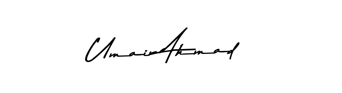 Umair Ahmad stylish signature style. Best Handwritten Sign (Asem Kandis PERSONAL USE) for my name. Handwritten Signature Collection Ideas for my name Umair Ahmad. Umair Ahmad signature style 9 images and pictures png