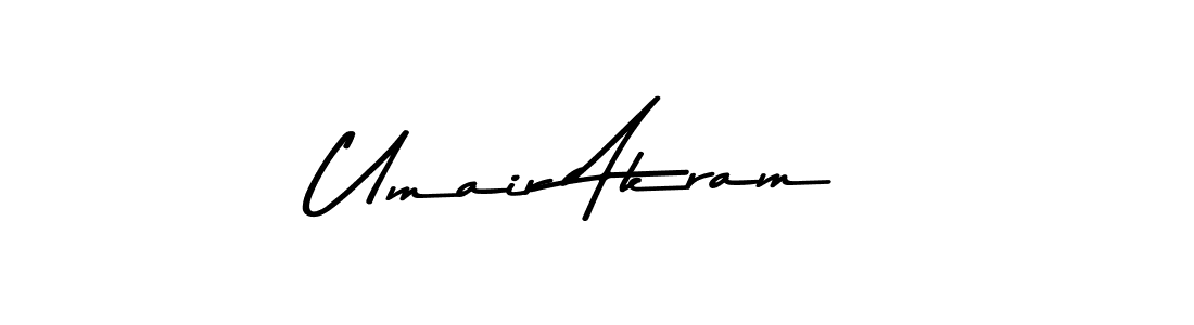 Make a beautiful signature design for name Umair Akram. Use this online signature maker to create a handwritten signature for free. Umair Akram signature style 9 images and pictures png