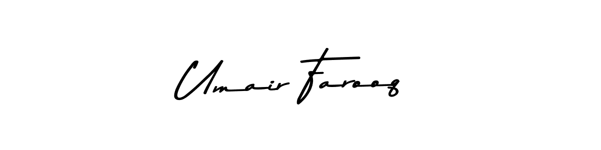 Design your own signature with our free online signature maker. With this signature software, you can create a handwritten (Asem Kandis PERSONAL USE) signature for name Umair Farooq. Umair Farooq signature style 9 images and pictures png
