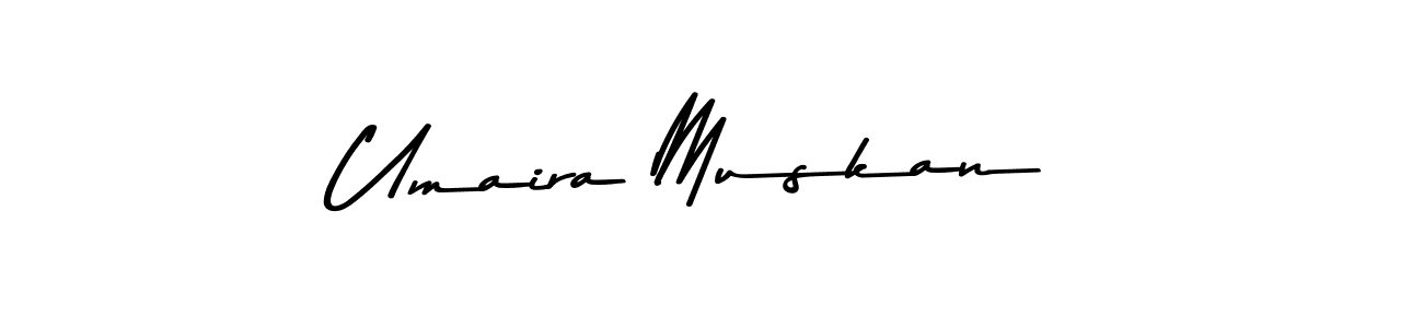 Use a signature maker to create a handwritten signature online. With this signature software, you can design (Asem Kandis PERSONAL USE) your own signature for name Umaira Muskan. Umaira Muskan signature style 9 images and pictures png