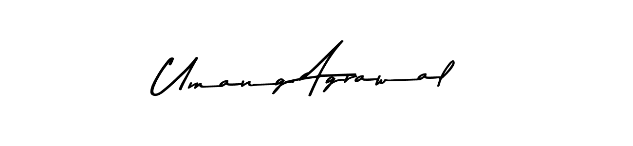 Similarly Asem Kandis PERSONAL USE is the best handwritten signature design. Signature creator online .You can use it as an online autograph creator for name Umang Agrawal. Umang Agrawal signature style 9 images and pictures png