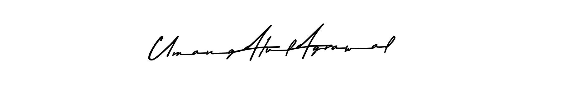 Make a beautiful signature design for name Umang Atul Agrawal. With this signature (Asem Kandis PERSONAL USE) style, you can create a handwritten signature for free. Umang Atul Agrawal signature style 9 images and pictures png