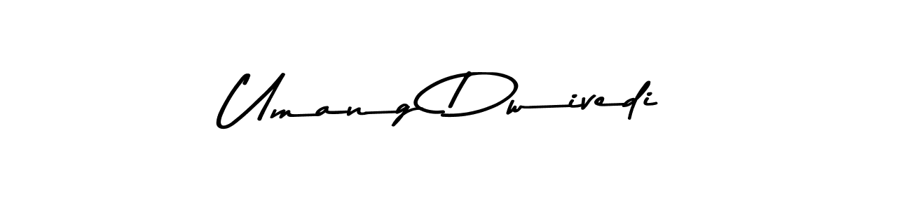 This is the best signature style for the Umang Dwivedi name. Also you like these signature font (Asem Kandis PERSONAL USE). Mix name signature. Umang Dwivedi signature style 9 images and pictures png