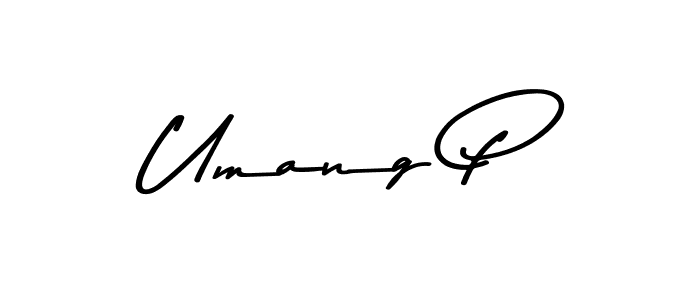 The best way (Asem Kandis PERSONAL USE) to make a short signature is to pick only two or three words in your name. The name Umang P include a total of six letters. For converting this name. Umang P signature style 9 images and pictures png