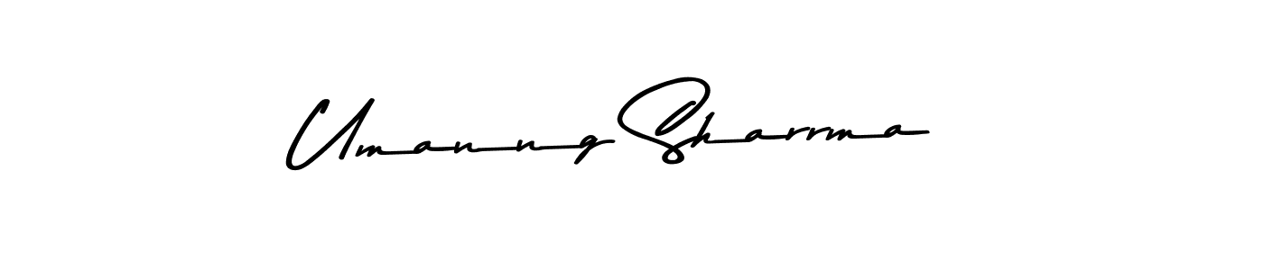 Similarly Asem Kandis PERSONAL USE is the best handwritten signature design. Signature creator online .You can use it as an online autograph creator for name Umanng Sharrma. Umanng Sharrma signature style 9 images and pictures png