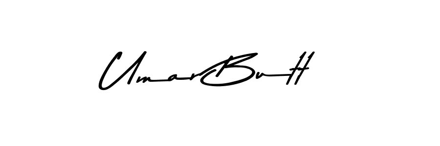 Make a beautiful signature design for name Umar Butt. With this signature (Asem Kandis PERSONAL USE) style, you can create a handwritten signature for free. Umar Butt signature style 9 images and pictures png