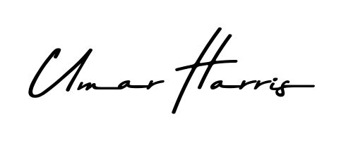 Style your name Umar Harris with confidence using Asem Kandis PERSONAL USE signature design. Simple, elegant, and ready for immediate document use. Umar Harris signature style 9 images and pictures png