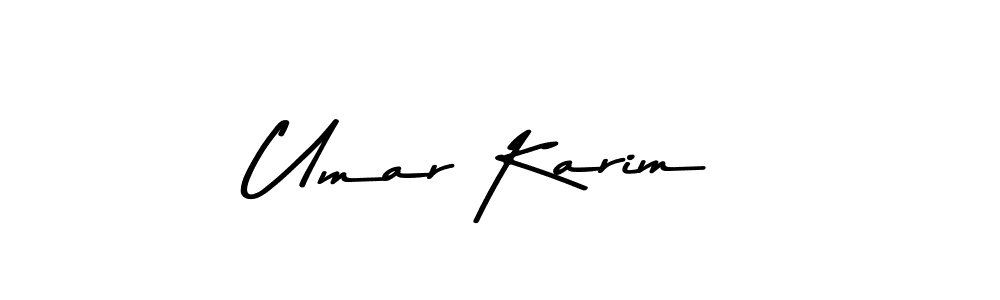 Use a signature maker to create a handwritten signature online. With this signature software, you can design (Asem Kandis PERSONAL USE) your own signature for name Umar Karim. Umar Karim signature style 9 images and pictures png