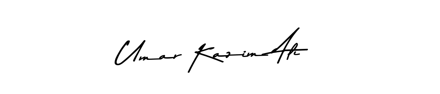 Use a signature maker to create a handwritten signature online. With this signature software, you can design (Asem Kandis PERSONAL USE) your own signature for name Umar Kazim Ali. Umar Kazim Ali signature style 9 images and pictures png