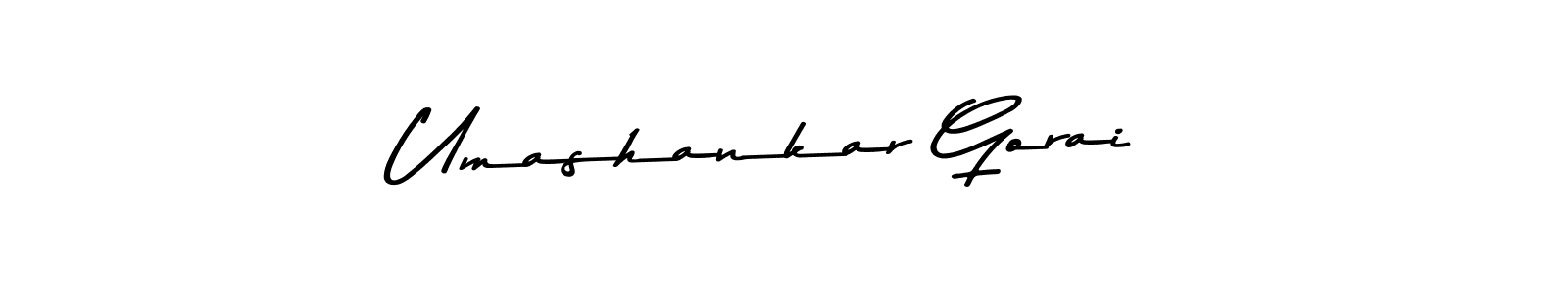 How to make Umashankar Gorai name signature. Use Asem Kandis PERSONAL USE style for creating short signs online. This is the latest handwritten sign. Umashankar Gorai signature style 9 images and pictures png