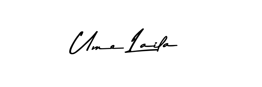 Make a beautiful signature design for name Ume Laila. With this signature (Asem Kandis PERSONAL USE) style, you can create a handwritten signature for free. Ume Laila signature style 9 images and pictures png