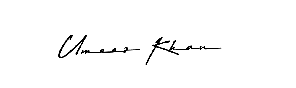 Umeez Khan stylish signature style. Best Handwritten Sign (Asem Kandis PERSONAL USE) for my name. Handwritten Signature Collection Ideas for my name Umeez Khan. Umeez Khan signature style 9 images and pictures png