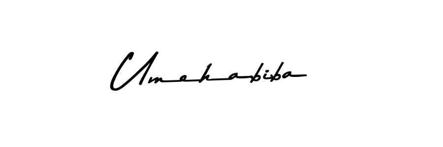 How to Draw Umehabiba signature style? Asem Kandis PERSONAL USE is a latest design signature styles for name Umehabiba. Umehabiba signature style 9 images and pictures png